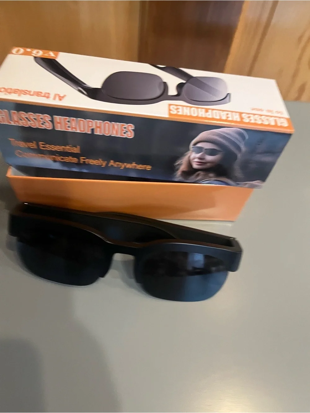 Bluetooth Sunglasses Headphones in Dark Gray - All-in-One Audio Glasses